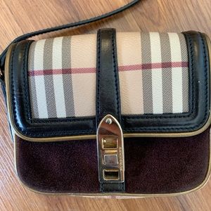 BURBERRY SMALL HAYMARKET CROSSBODY BAG